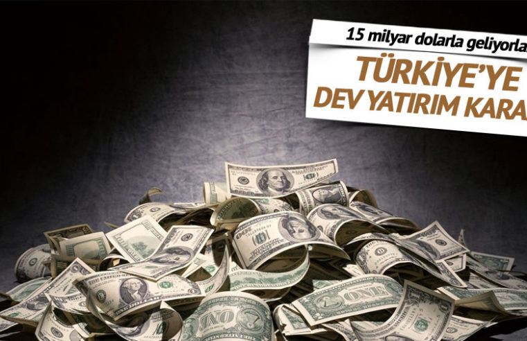Çin Türkiye’ye 1 Milyar Dolarlık Yatırım Yapacak!